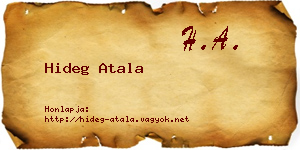 Hideg Atala névjegykártya